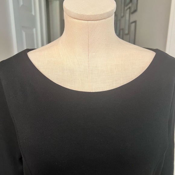 BODEN black shift dress with circles appliqué in tows around the hemline - Picture 13 of 14